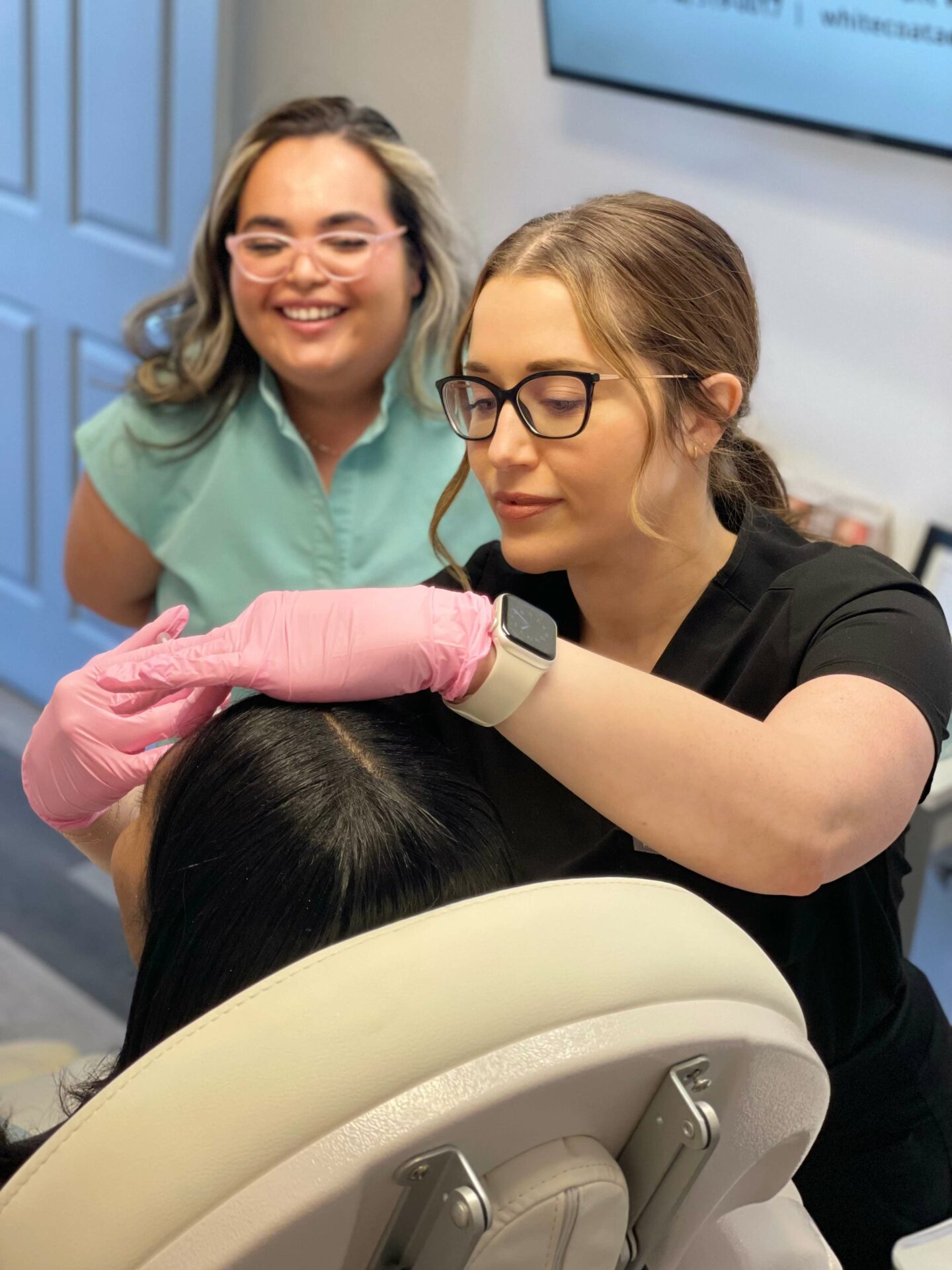 Training in clinic of White Coat Aesthetics in Las Vegas, NV