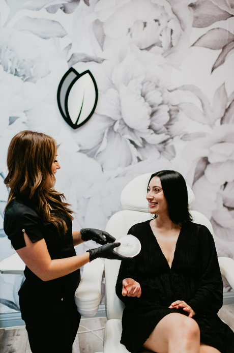 Young Woman Having Conversation in Las Vegas, NV | White Coat Aesthetics